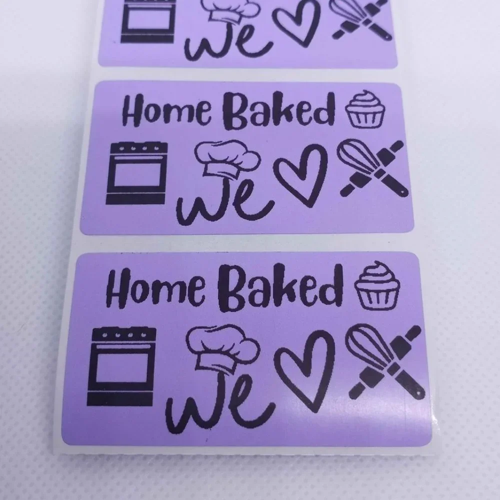 💙100 Home Baked- Shipping Labels Thermal Packaging Stickers 2.25